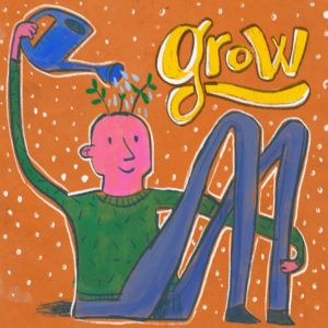 Grow Positive Mind - Digital art download for printing