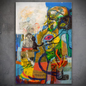 Ego Illustrated- Abstract expressionism painting by Miguel Palomar.